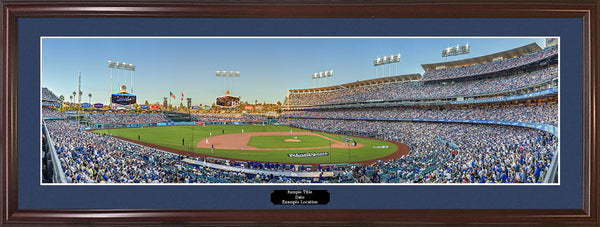 A panoramic view of the First Pitch for Game 3 of the 2025 World Series at Dodger Stadium