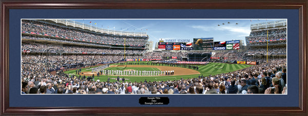 NY-256 Inaugural Game at Yankee Stadium with facsimile signatures