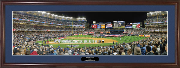 NY-262 Yankees 2009 World Series Game 1 with facsimile signatures