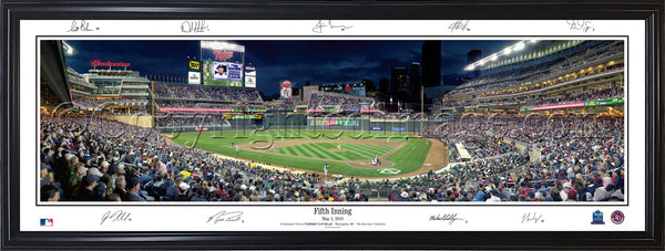 MN-281 Twins 5th Inning at Target Field with facsimile signatures