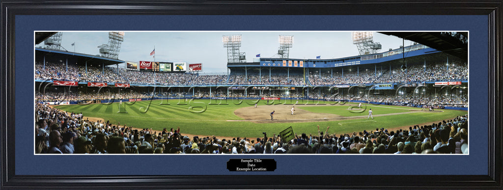Last Pitch At Tiger Stadium Detroit Tigers Panoramic Framed