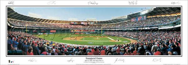 DC-95a Nationals Inaugural Game with facsimile signatures