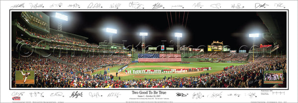 MA-216 Red Sox 2007 World Series Champions with signatures