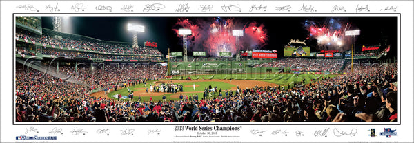 MA-353 Red Sox 2013 World Series Celebration with facsimile signatures