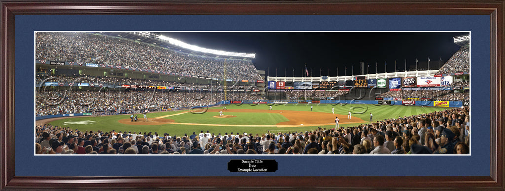 New York Yankees “Old” Yankee Stadium Framed Panoramic – Behind the Glass,  LLC