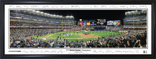 NY-264 Yankees 27th World Series Championship with facsimile signatures