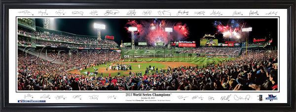 MA-353 Red Sox 2013 World Series Celebration with facsimile signatures