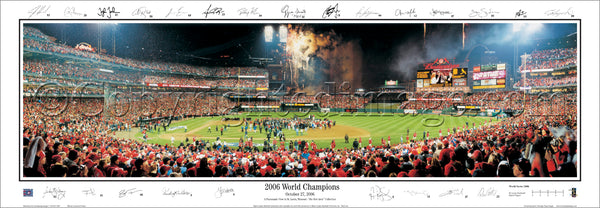 MO-197 Cardinals 2006 World Series Champions with facsimile signatures
