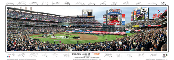 NY-254 Mets Inaugural Game at Citi Field with facsimile signatures