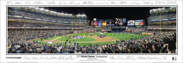 NY-264 Yankees 27th World Series Championship with facsimile signatures